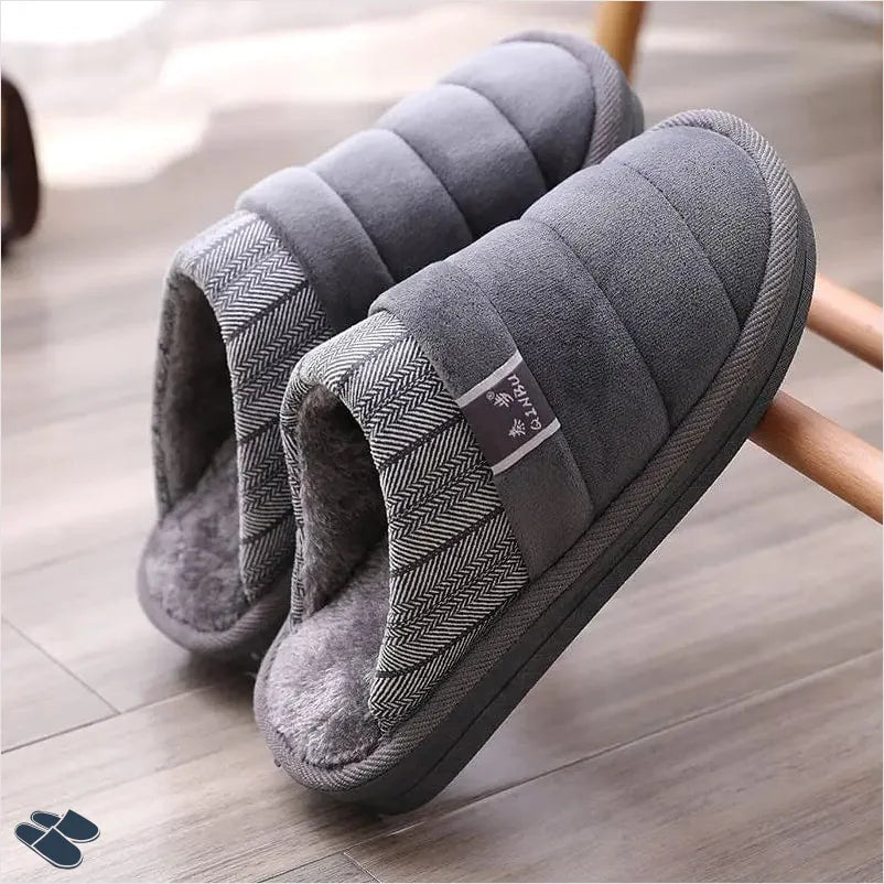 Chausson Chaud Homme Pas Cher - Gris / 37-38