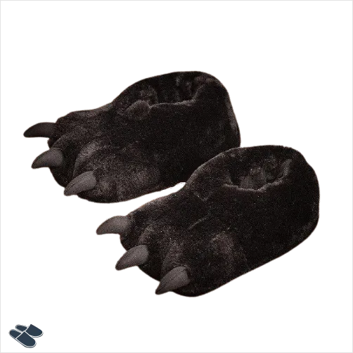 Chausson Femme Pattes dâAnimaux - Noir / Taille Unique - Chaussons