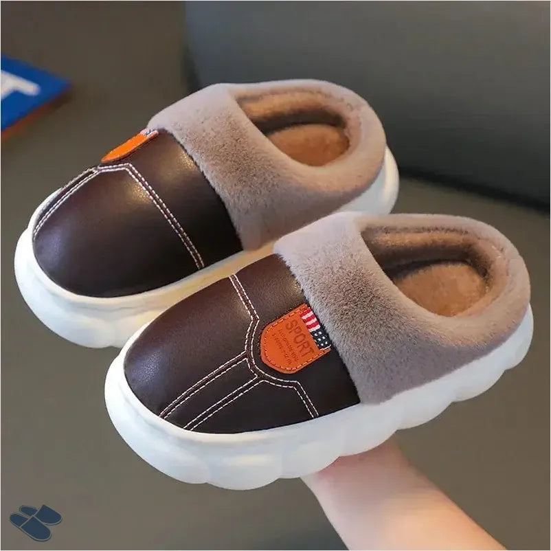 Chausson Homme Solide - Marron / 38-39 - Chaussons