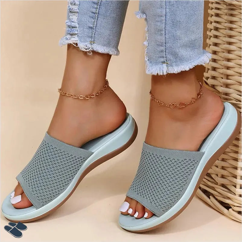 Chausson Ouvert Femme - Bleu / 35