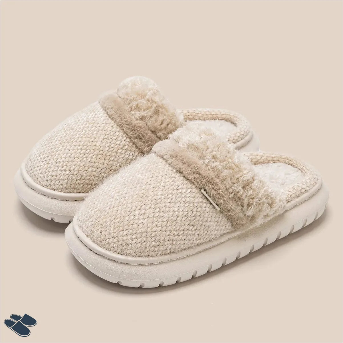 Chausson Souple Adulte - Beige / 35-36