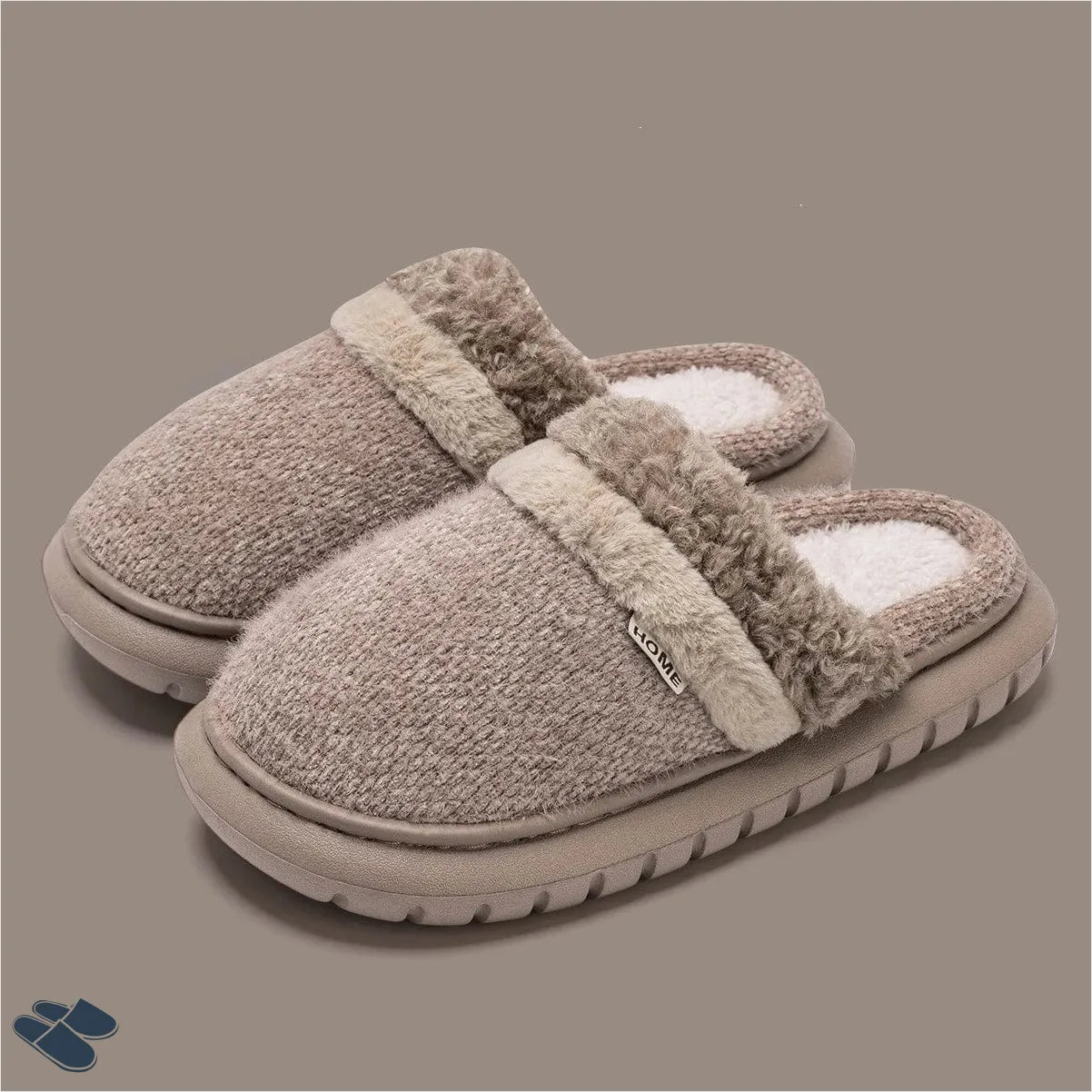 Chausson Souple Adulte - Marron / 35-36