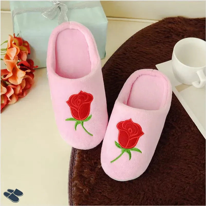 Chaussons Pour Hiver Femme Tous Doux - Rose / 36-37