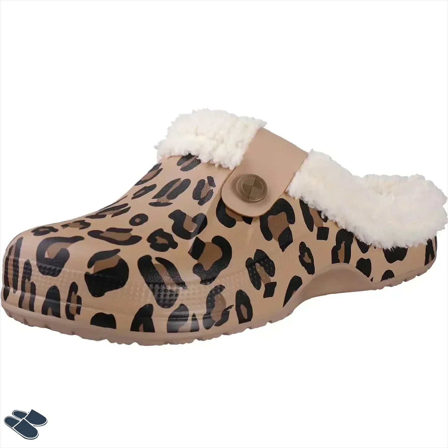 Chaussons Sabots Fourrés Femme - Léopard / 34-35