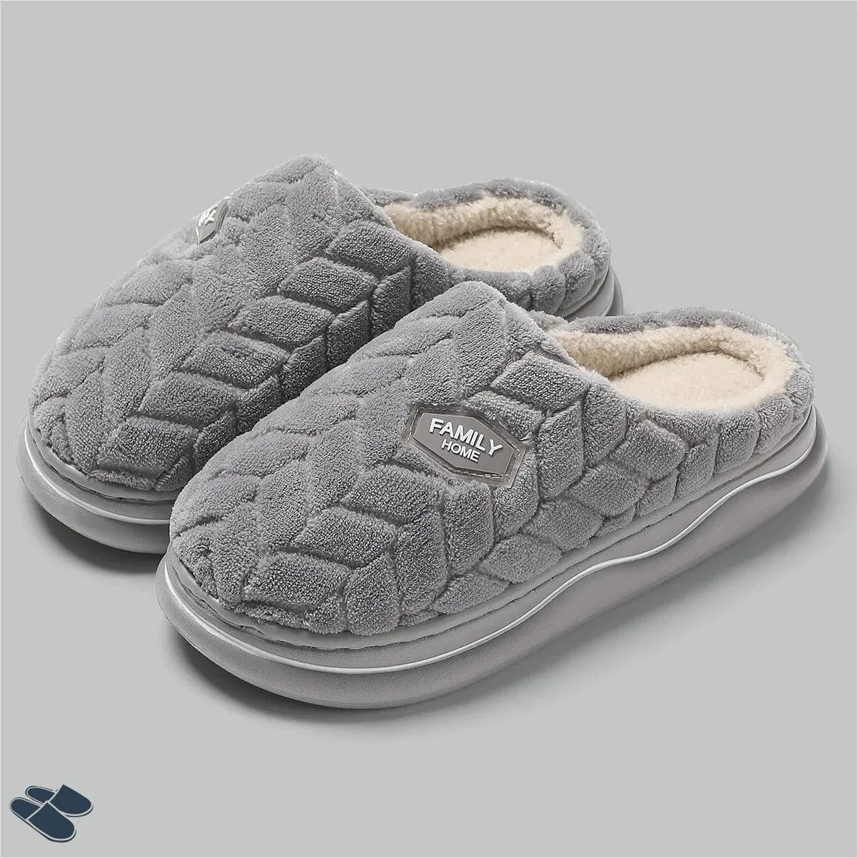 Chausson Doux Femme - Gris / 36-37