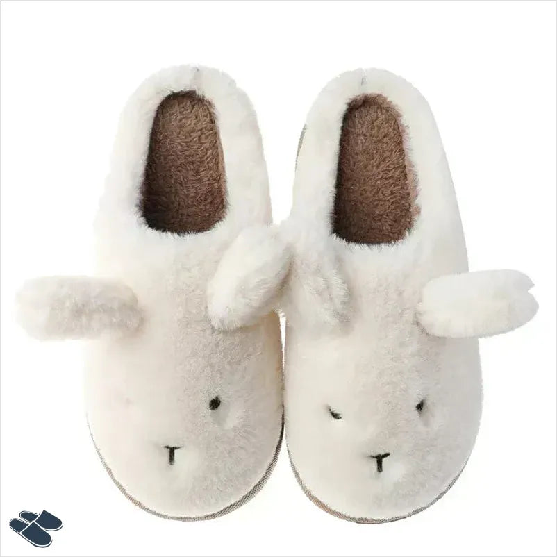 Chausson Femme Lapin - Blanc / 35-36