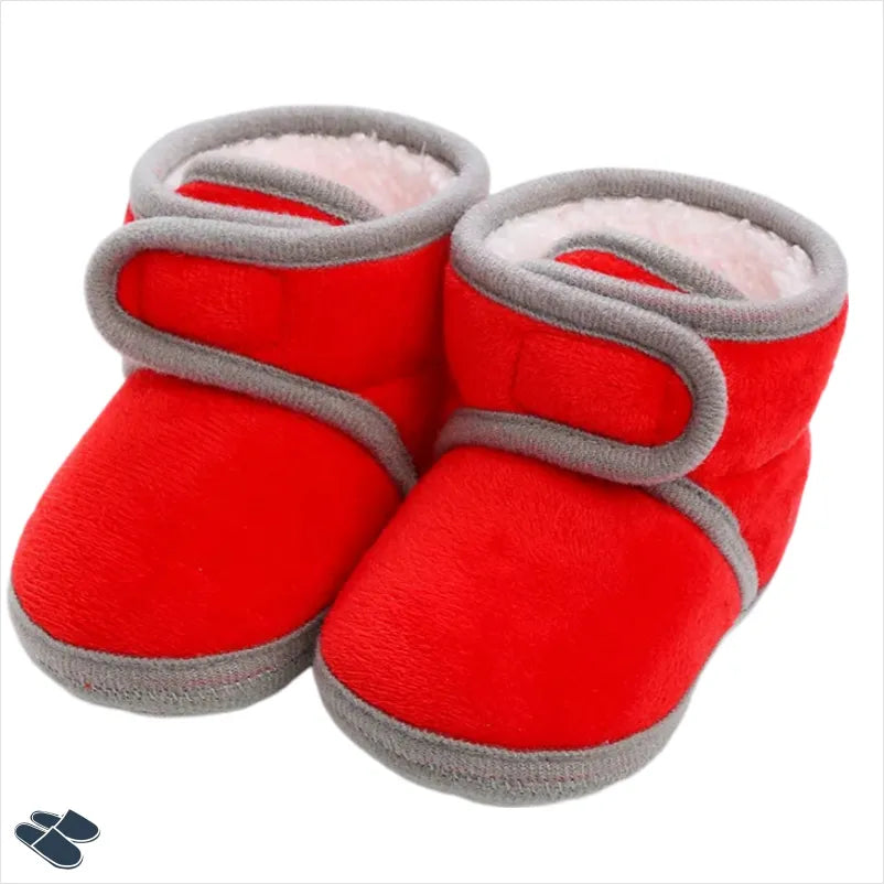 Chausson Hiver Bébé - Rouge / 0-6 mois