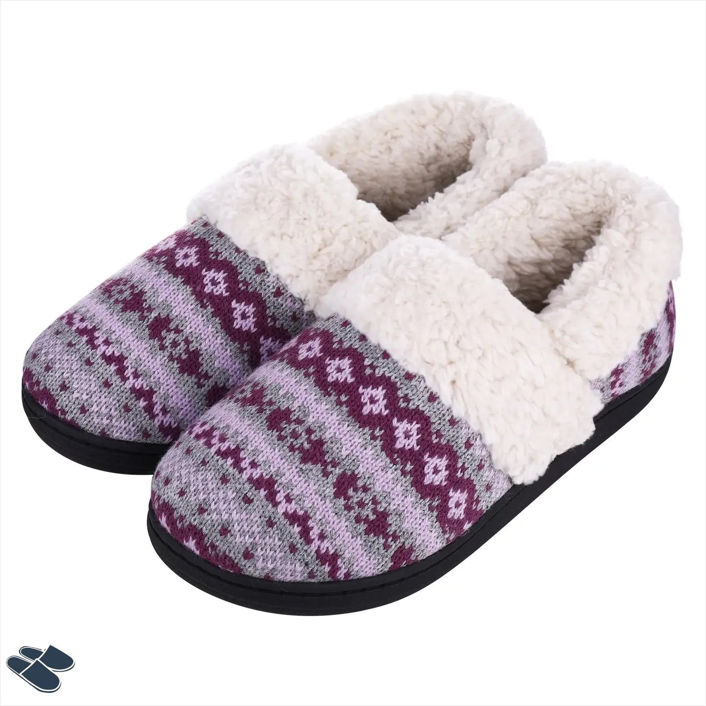 Chaussons Chaud Hiver Femme - Violet / 36-37