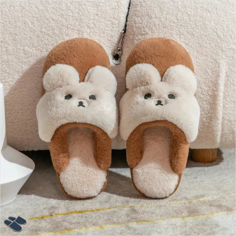 Chaussons Kawaii - Marron / 35-36