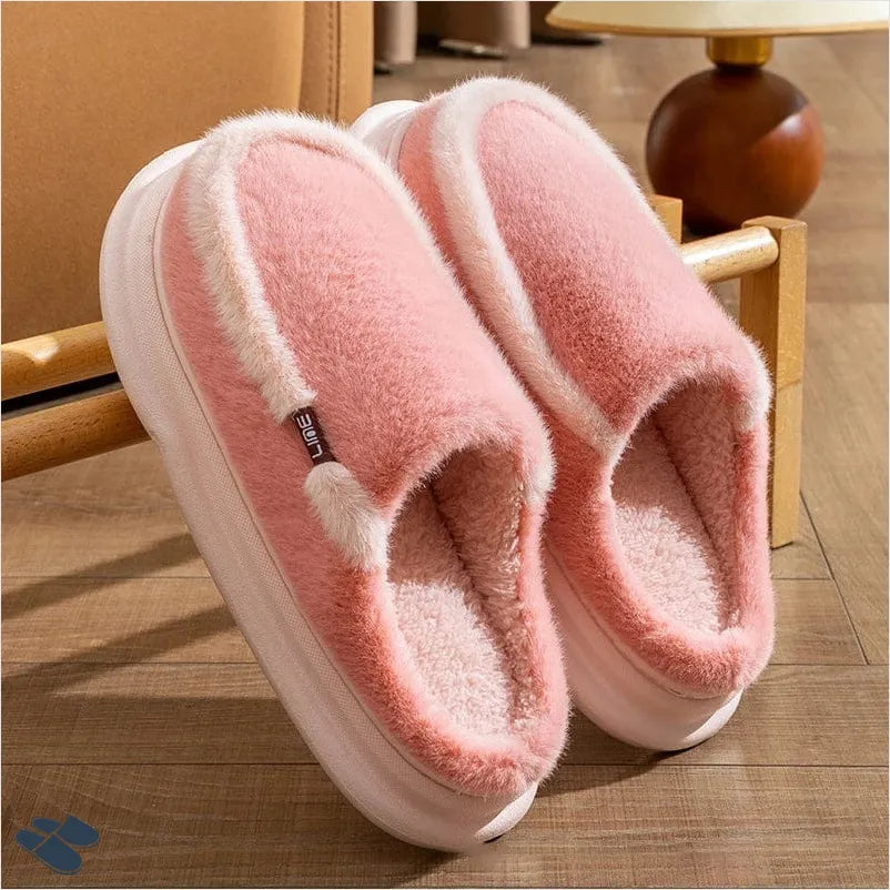 Chaussons Mules Fourrées Femme - Rose / 34-35