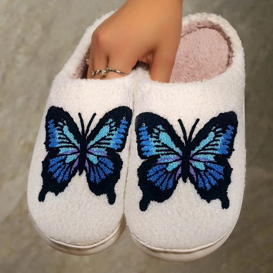 Chaussons Femme Motif Papillons