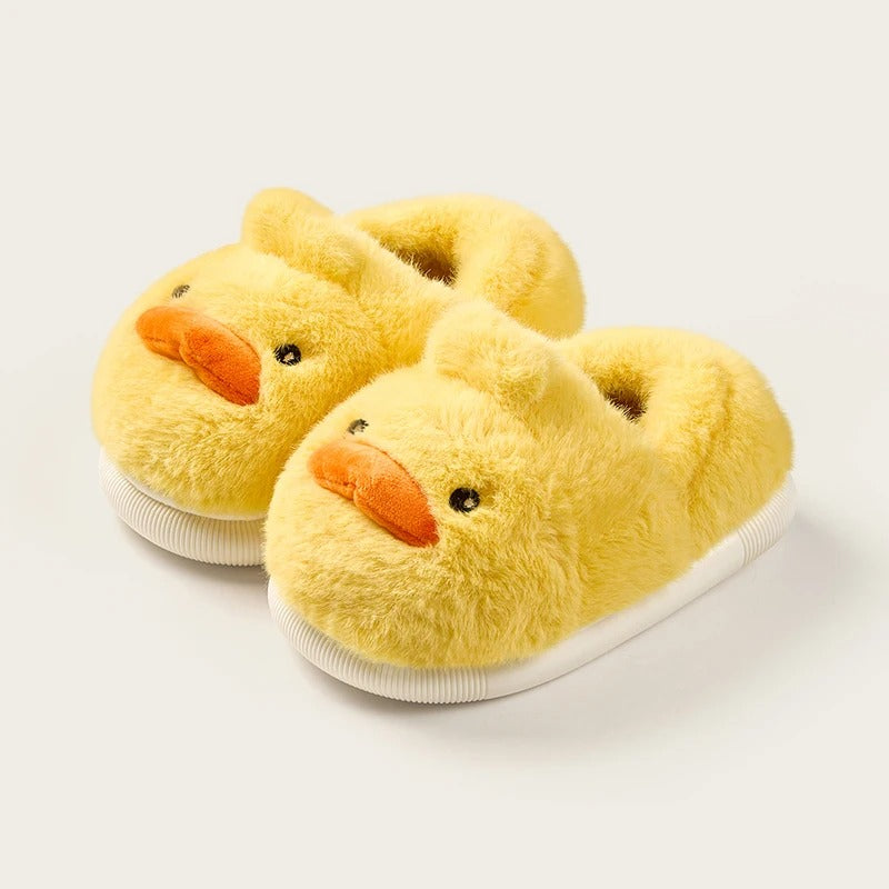 Chaussons En Peluche Enfant Canard